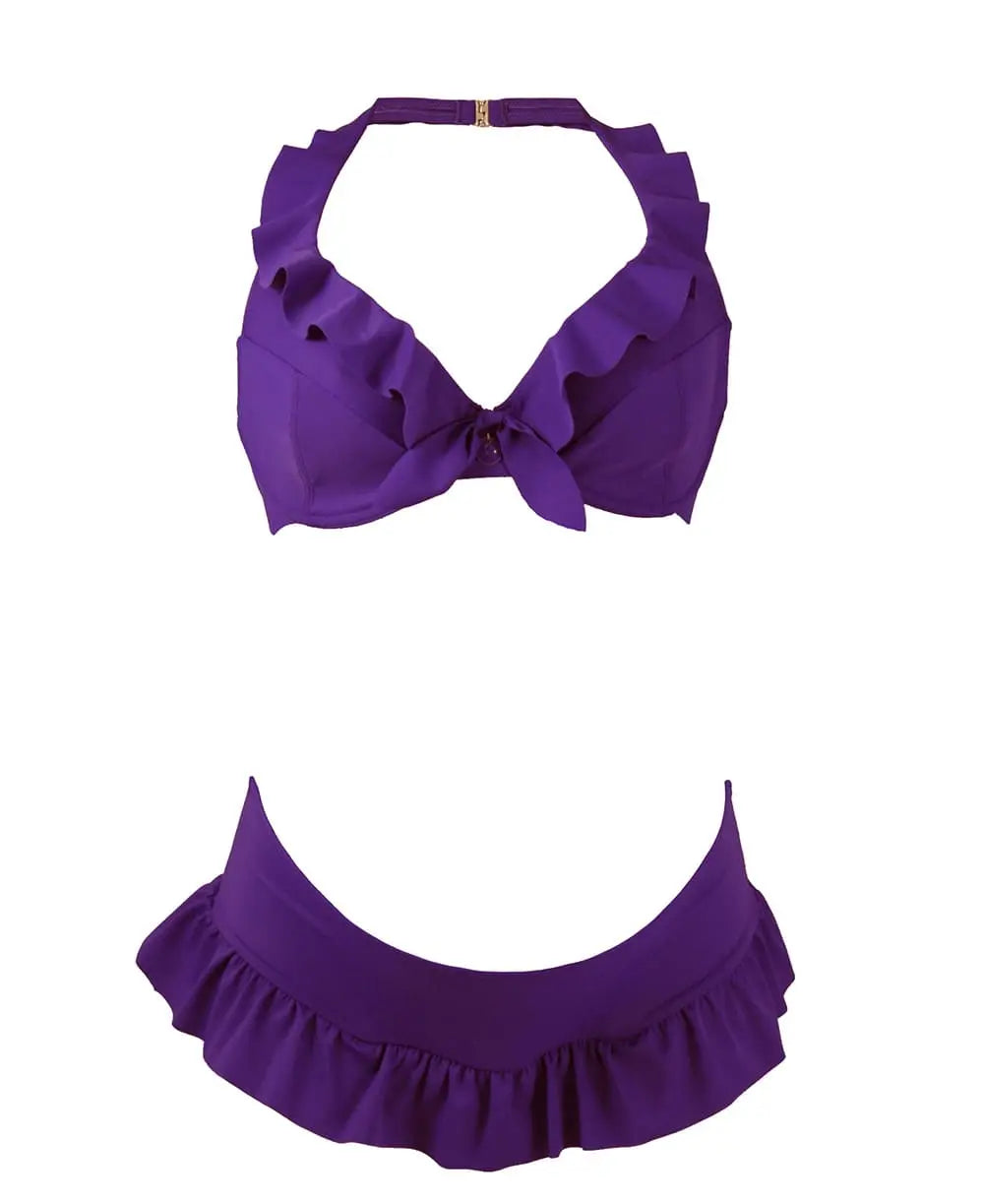 Bikini de maternité avec armatures Salsa violet, Cache Cœur