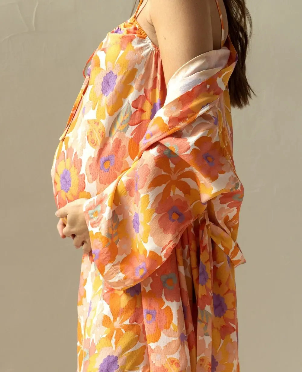 Kimono de grossesse et d’allaitement barbara, cache cœur