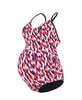 Maillot de bain grossesse reversible Venezia passion, Cache #couleur_rouge