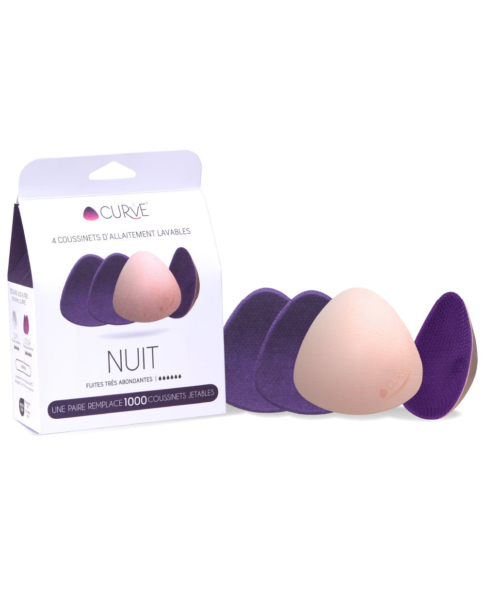 4 essential breastfeeding pads plus "night" | Cache | Cache Cur 4 essential breastfeeding pads plus "night" | Cache | Cache Cur