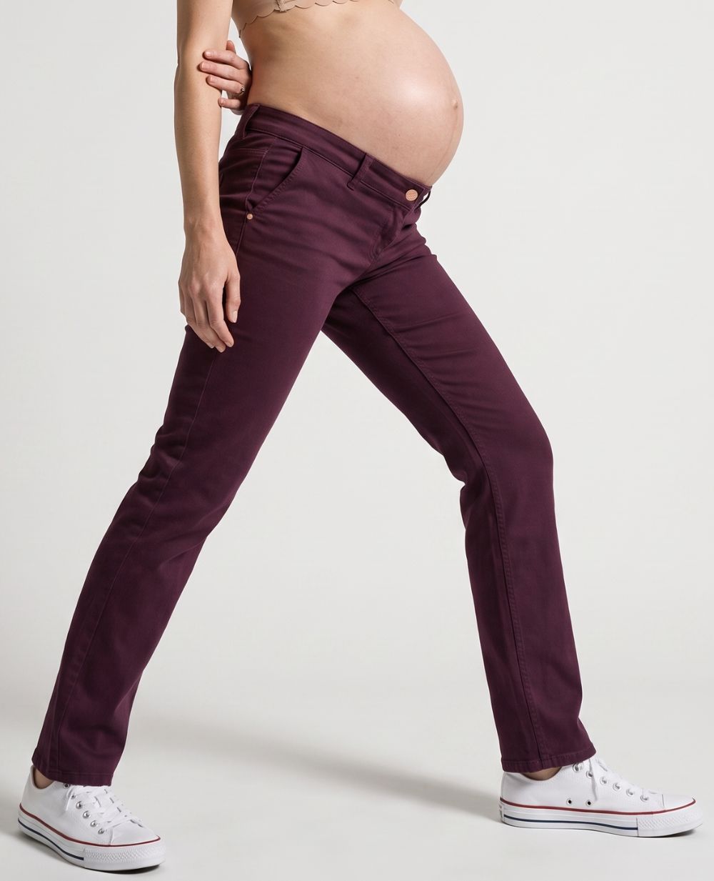 Maternity Jeans Isae - Plum