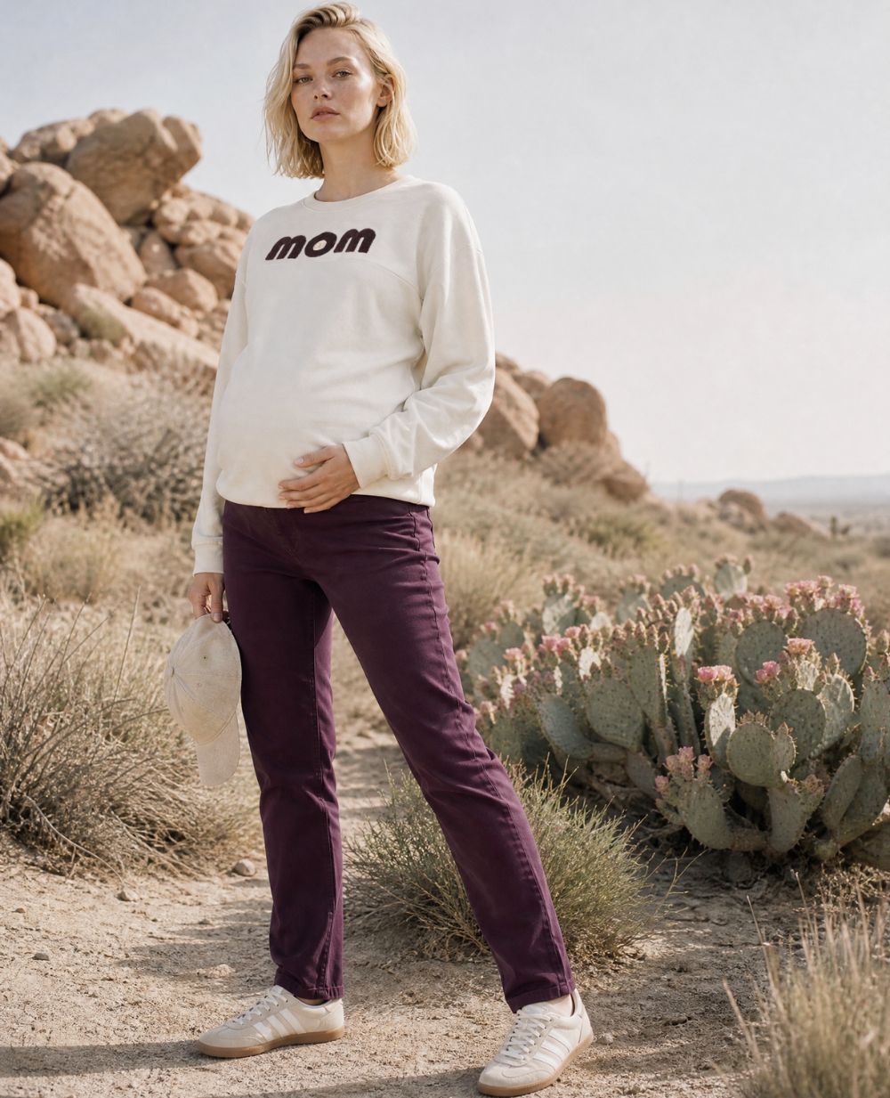 Maternity Jeans Isae - Plum