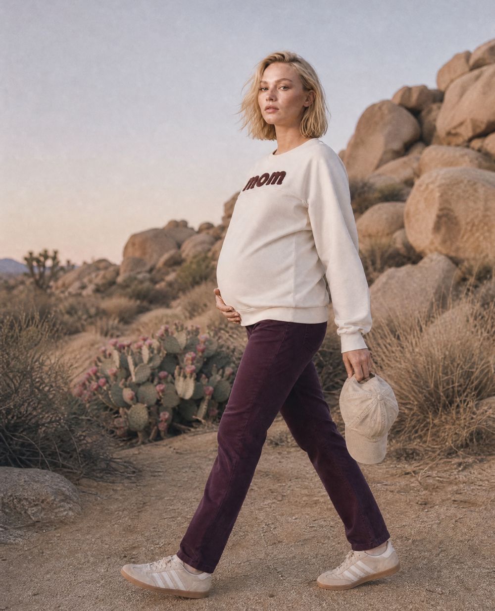 Maternity Jeans Isae - Plum
