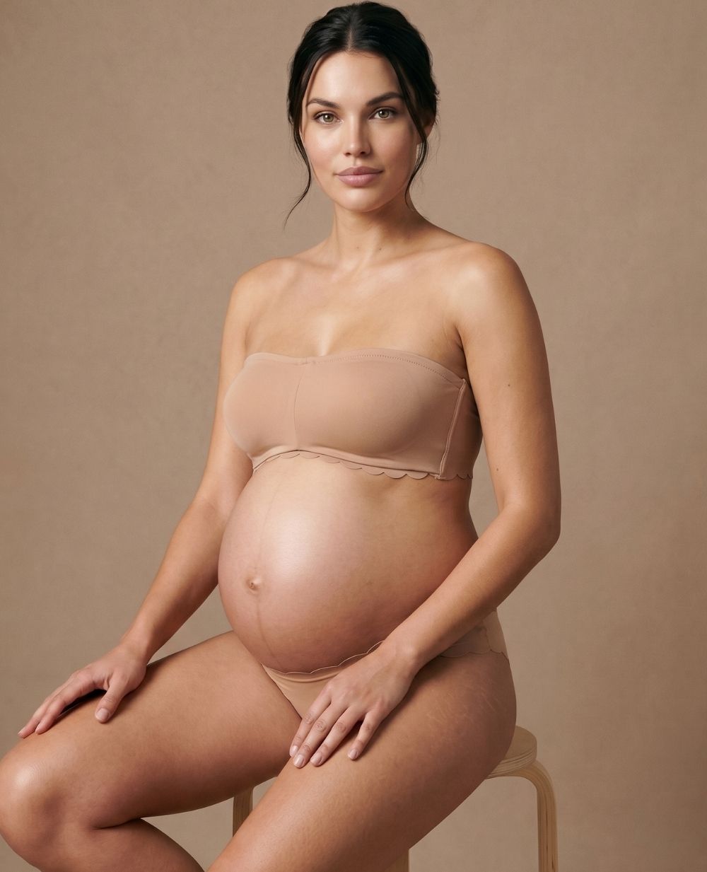 Fascia premaman e per l'allattamento invisibile Skin - Latte