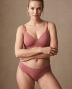 Tanga premaman a vita bassa Skin - Vieux Rose