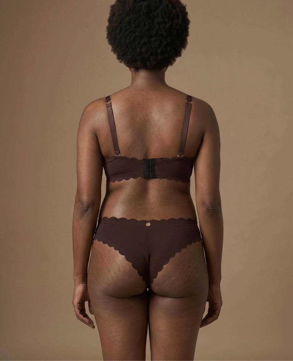 Tanga premaman a vita bassa Skin - Cioccolato