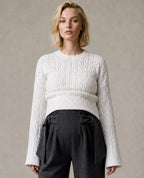 Abby maternity sweater - Ivory