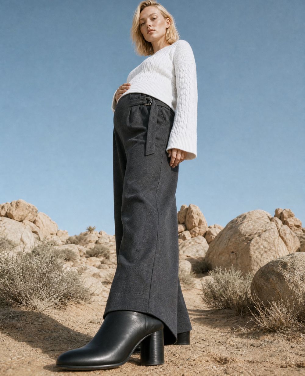 Abby maternity sweater - Ivory