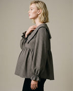 Blouse et chemise d'allaitement Amandine - Noir/Beige