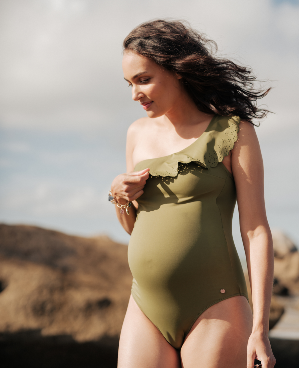 Maillot de bain de grossesse Bloom - Kiwi