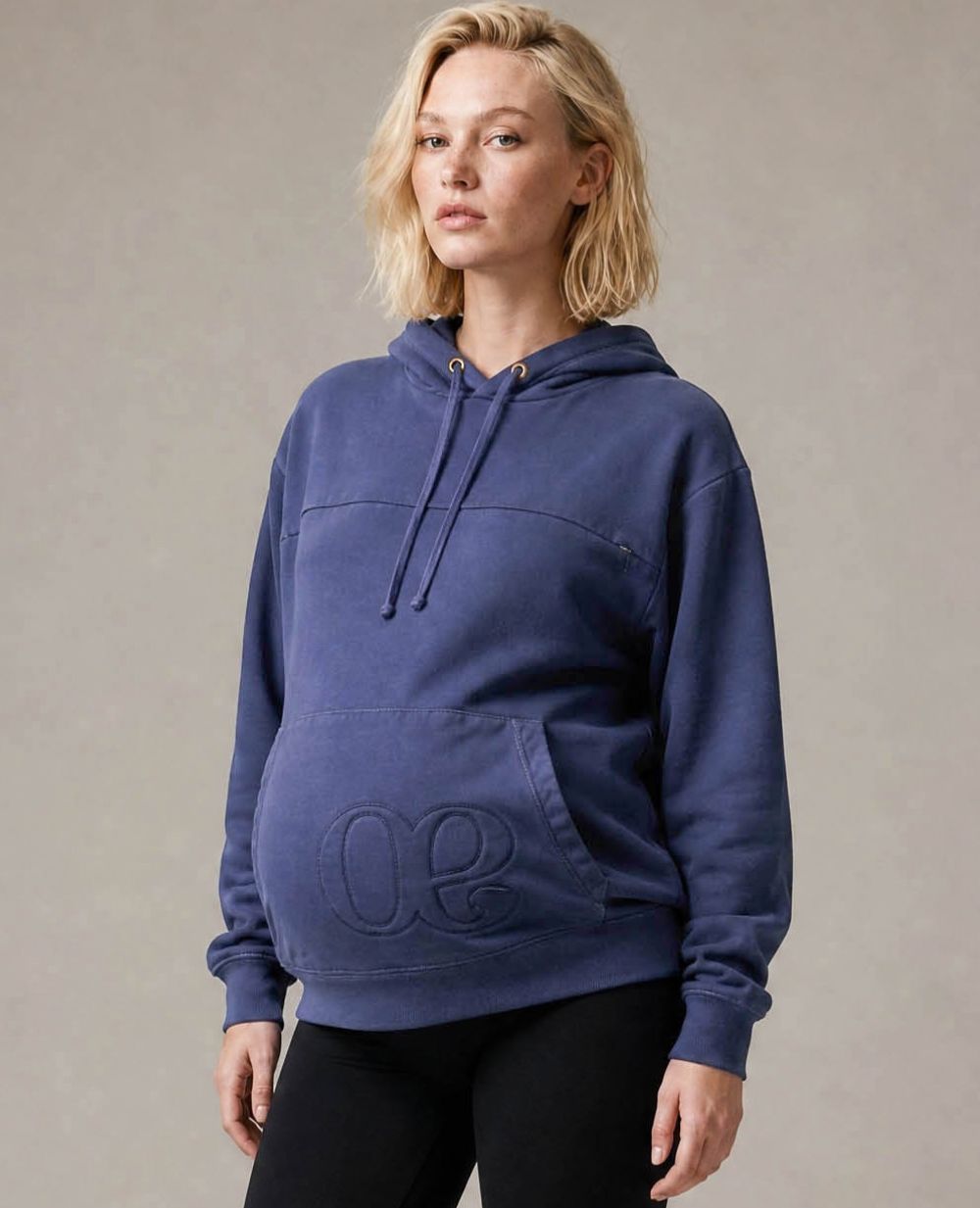 Boston Maternity and Nursing Hoodie - Blue