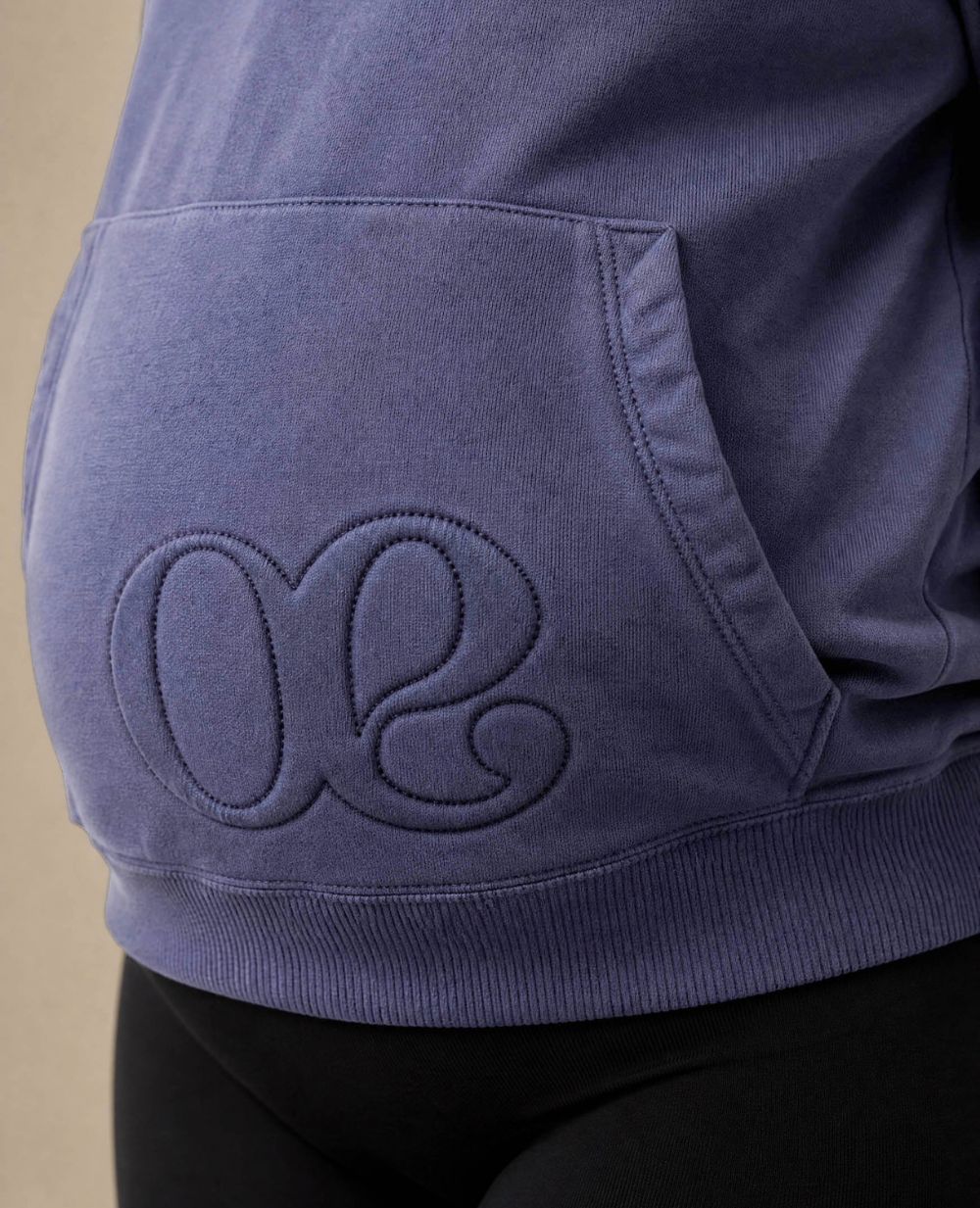 Boston Maternity and Nursing Hoodie - Blue