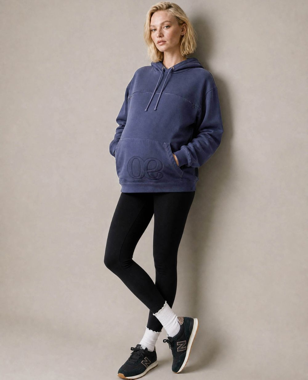 Boston Maternity and Nursing Hoodie - Blue