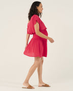Robe d'allaitement Carmen - Framboise