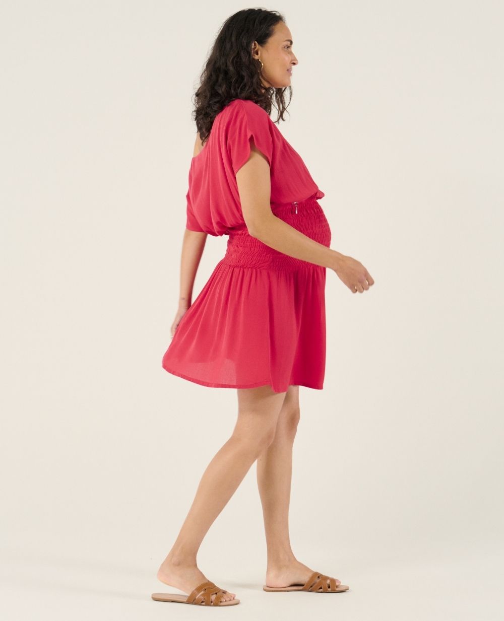 Robe d'allaitement Carmen - Framboise
