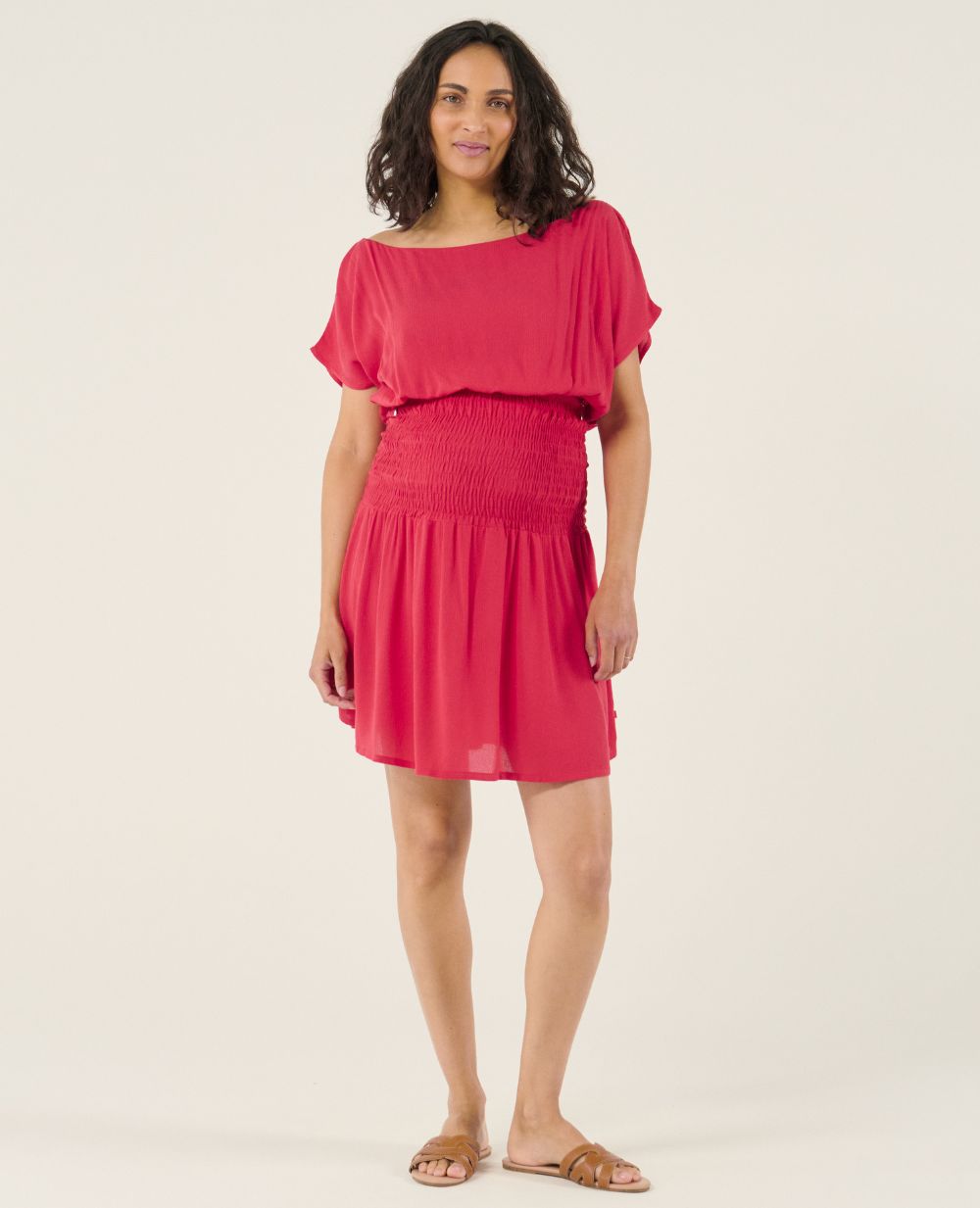 Robe d'allaitement Carmen - Framboise