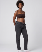Jeans premaman mom fit Carrie - Grigio used