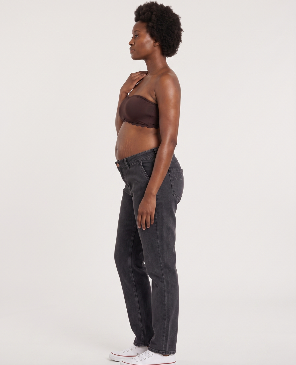 Jean de grossesse mom fit Carrie - Gris used