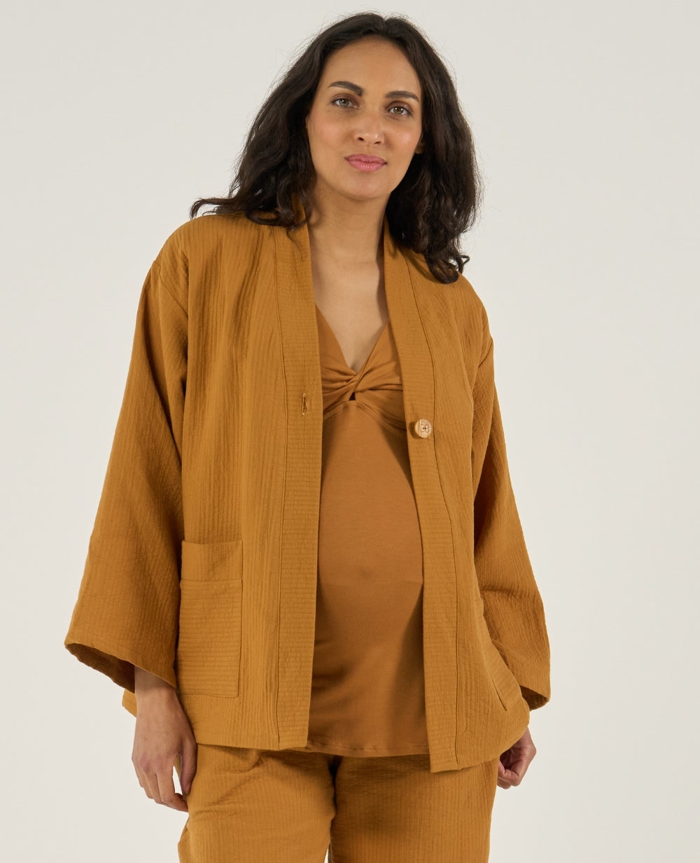 Celia Maternity Jacket - Cumin