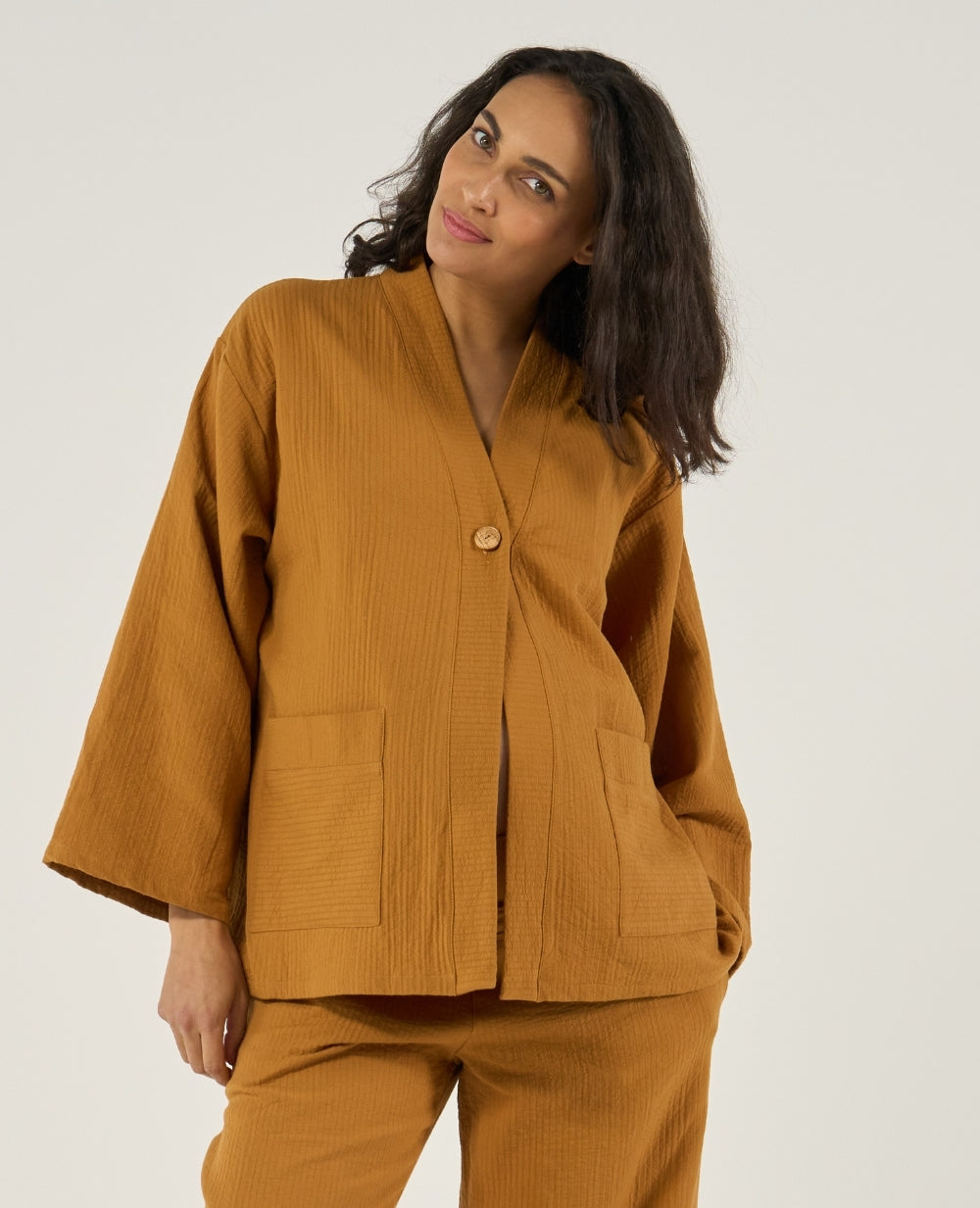Celia Maternity Jacket - Cumin