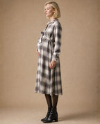 Chelsea Maternity and Nursing Dress - Beige