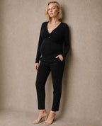 Pantalon carotte de maternité Clark - Noir