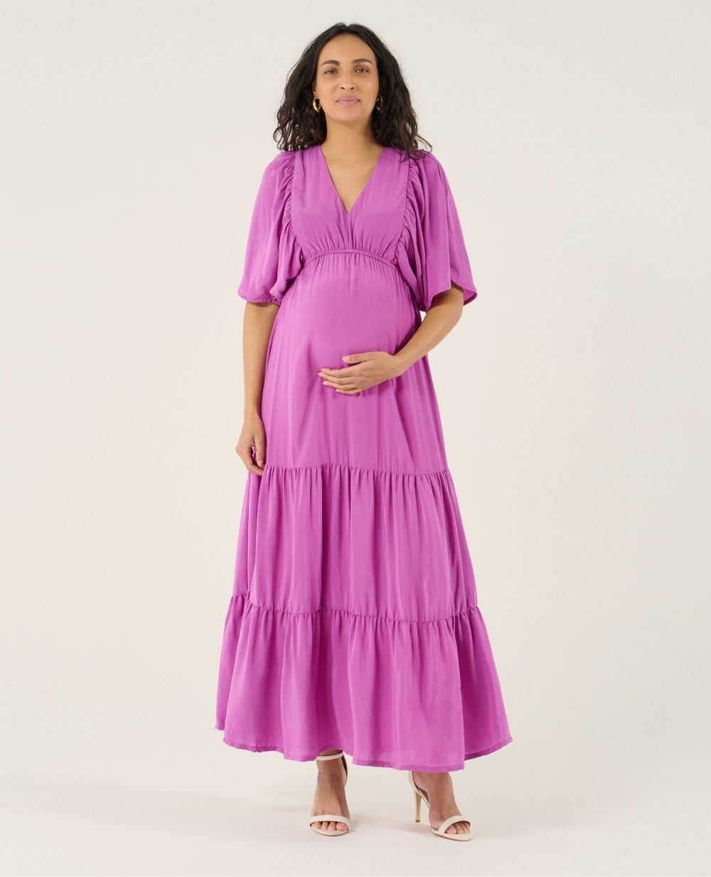Abito lungo premaman Claudette - Petunia