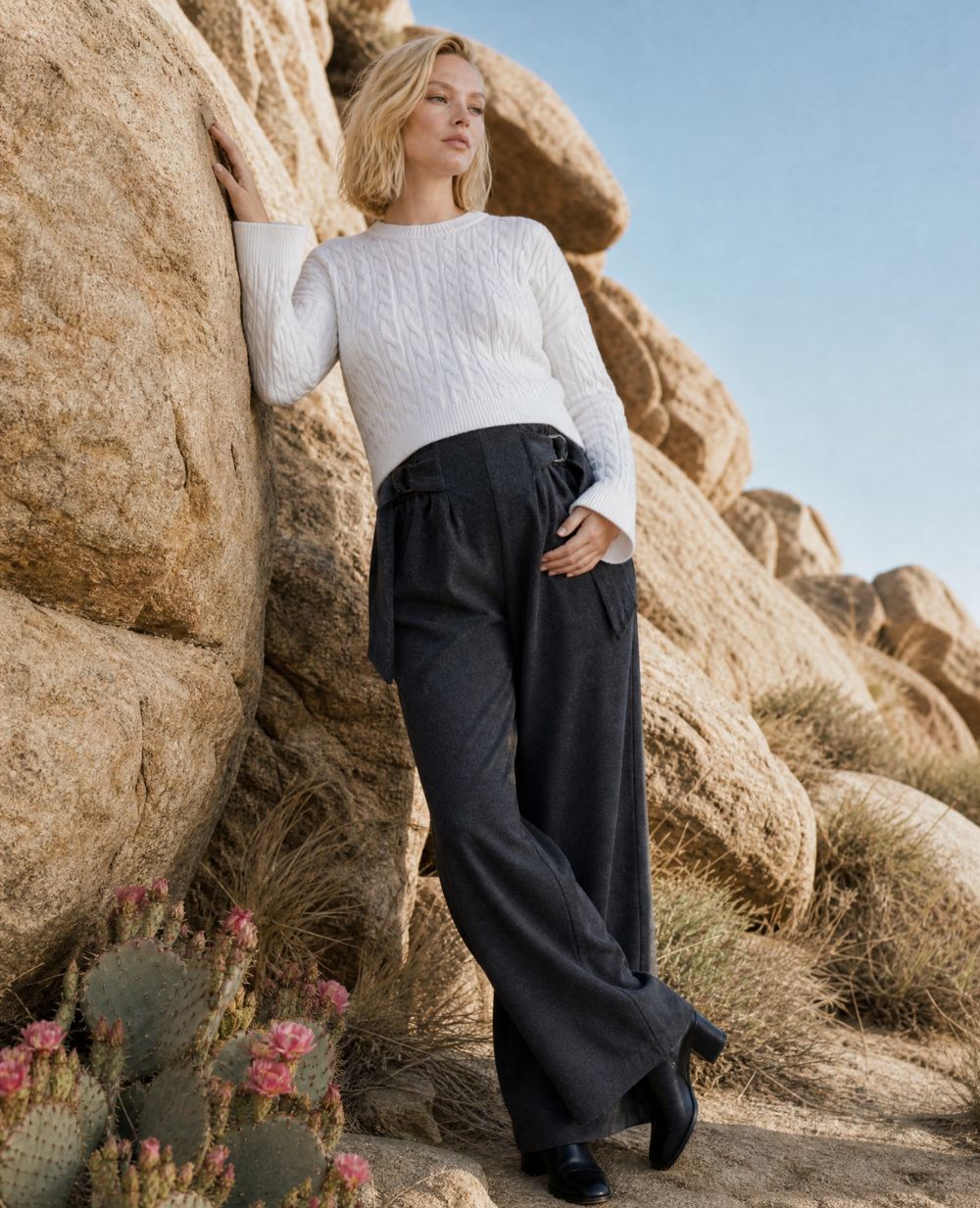 Cleo Maternity Trousers - Grey