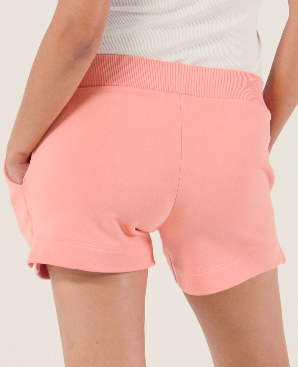 Coconut Maternity and Nursing Shorts - Apricot