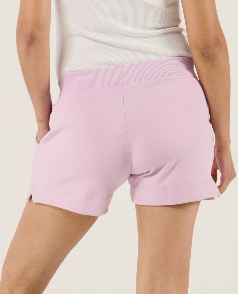 Coconut Maternity and Nursing Shorts - Lilac