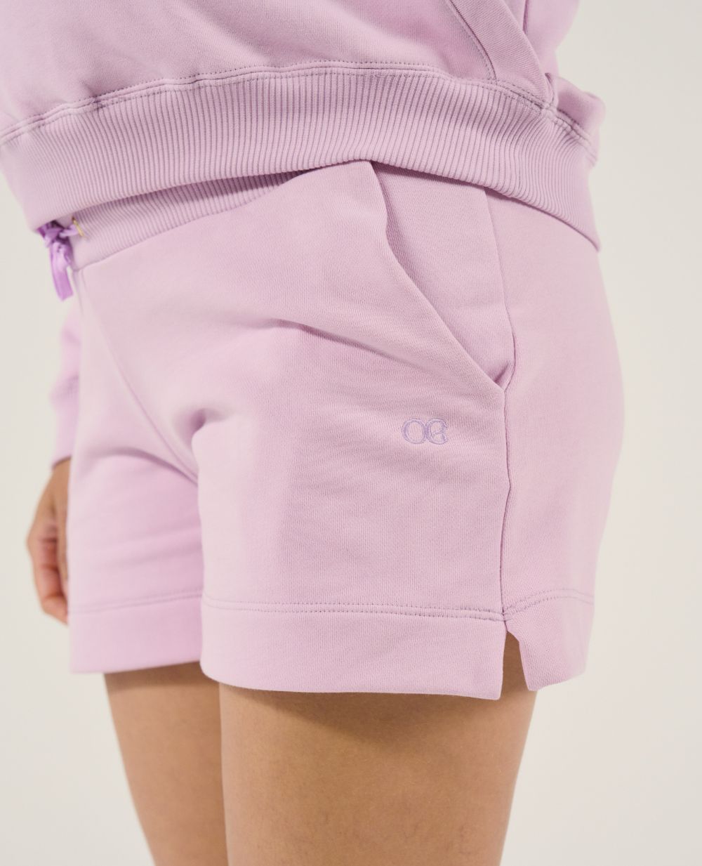 Coconut Maternity and Nursing Shorts - Lilac