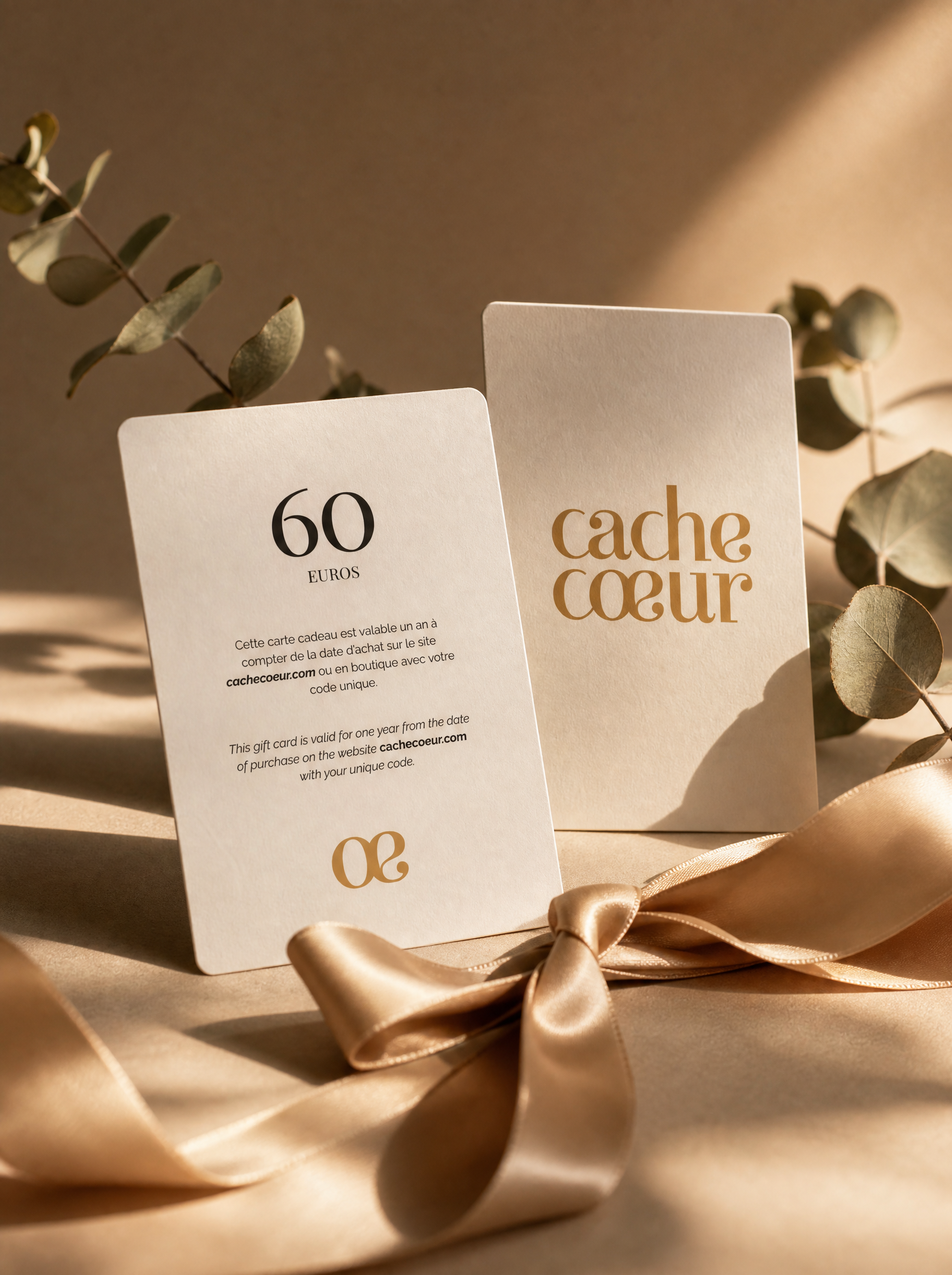 Cache Cœur E-Gift Card - €60