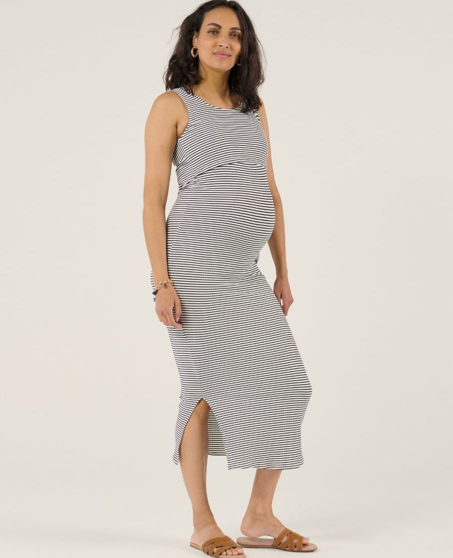 Dinard Maternity Beachwear Dress - White