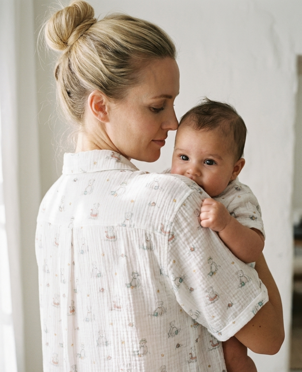 Elinor Maternity and Nursing Nightgown - Multicolor