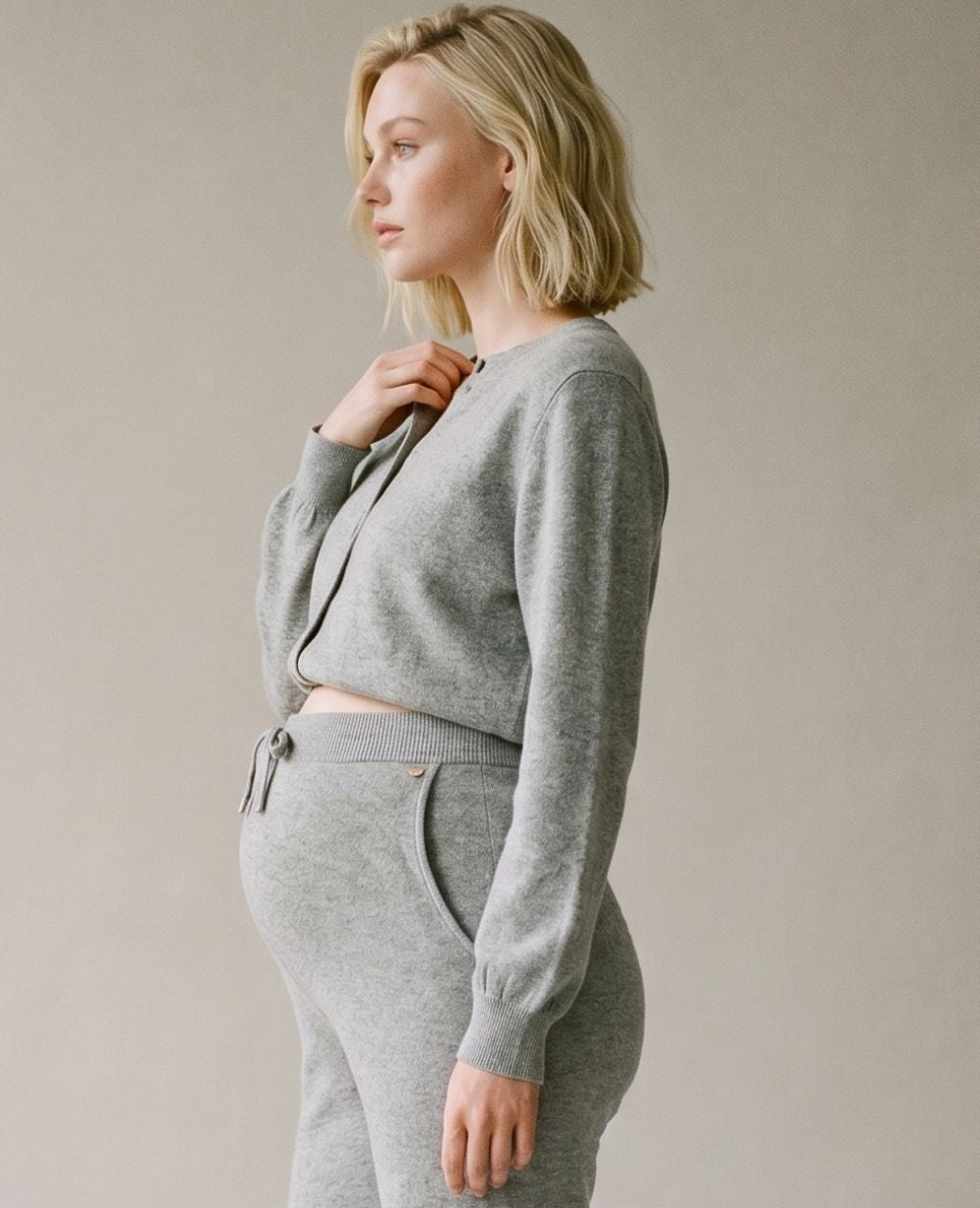 Gabriel Nursing Cardigan - Grey