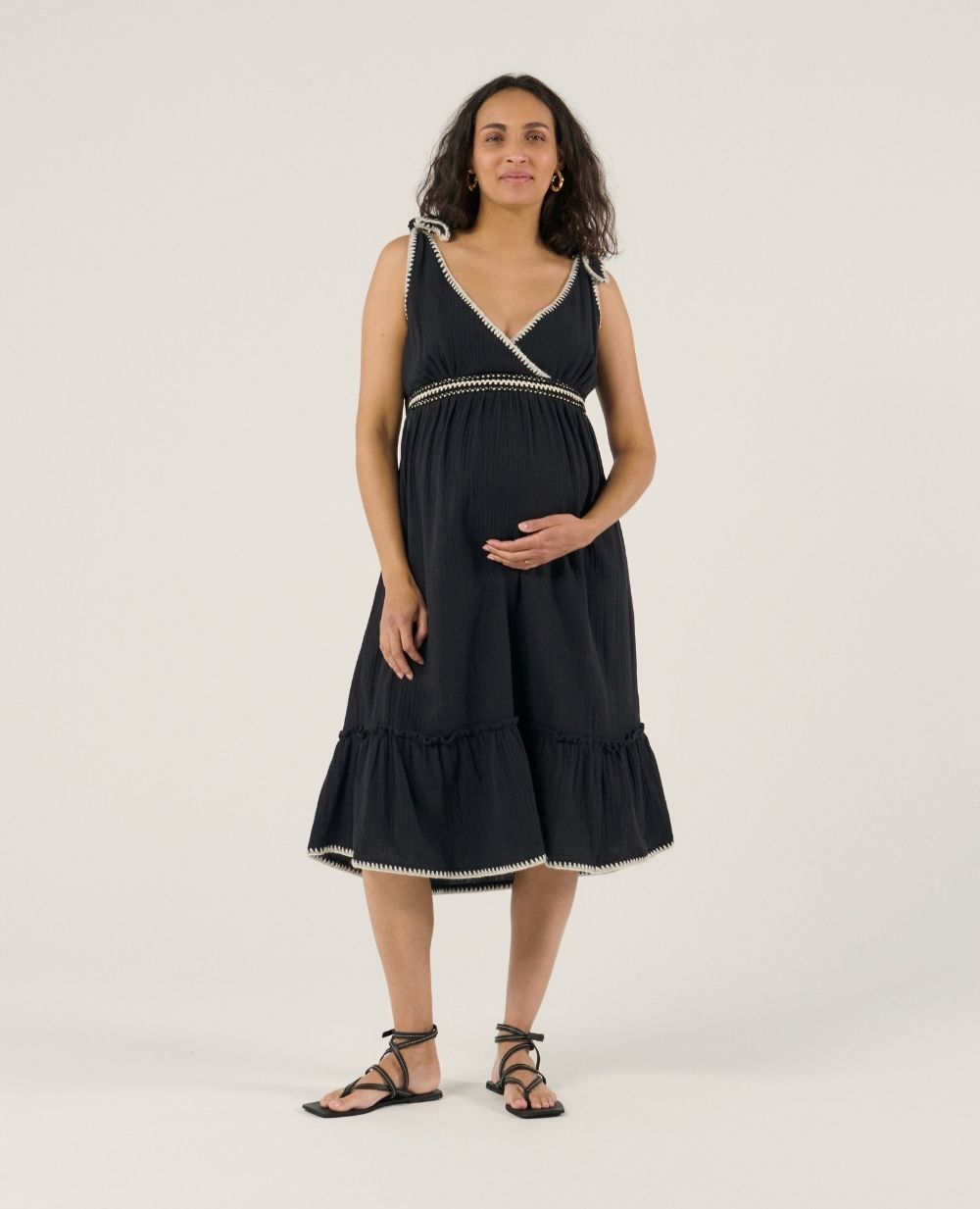 Robe d'allaitement Gaia - Noir