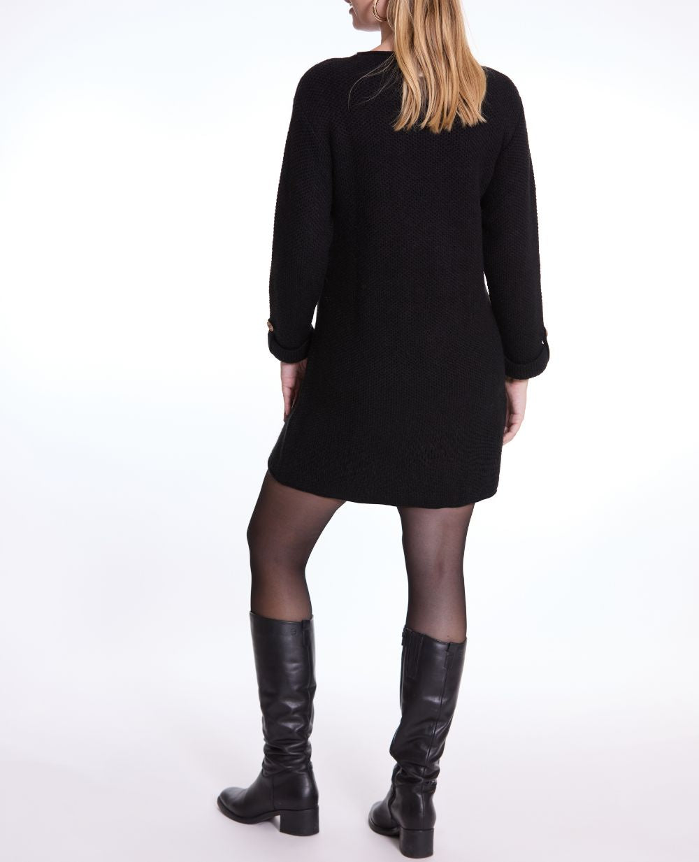 Robe pull de grossesse et d'allaitement Honey noir