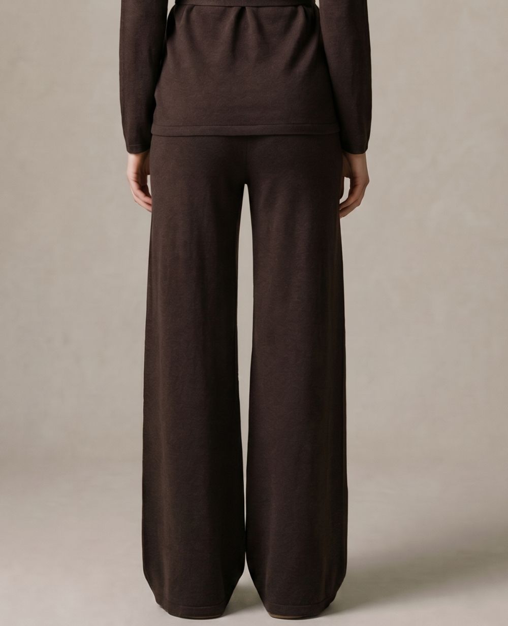 Pantalon de grossesse coupe wide Hills - Chocolat
