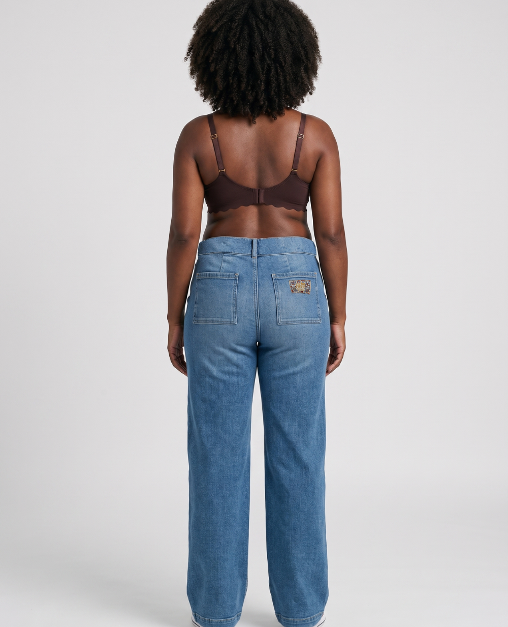 Jean de grossesse wide leg Kelly - Mid Blue