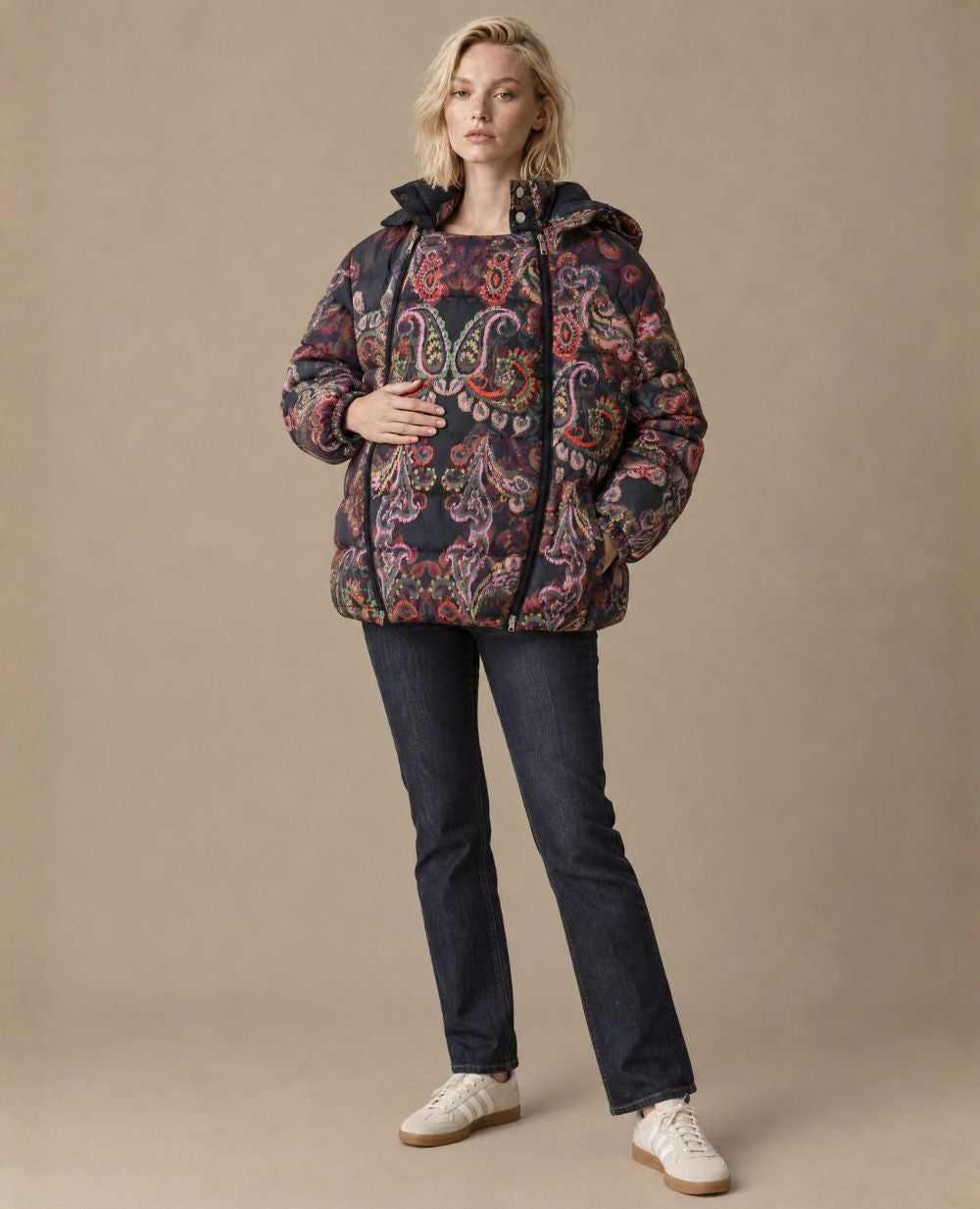 Blouson de grossesse et de portage Linette - Multicolore