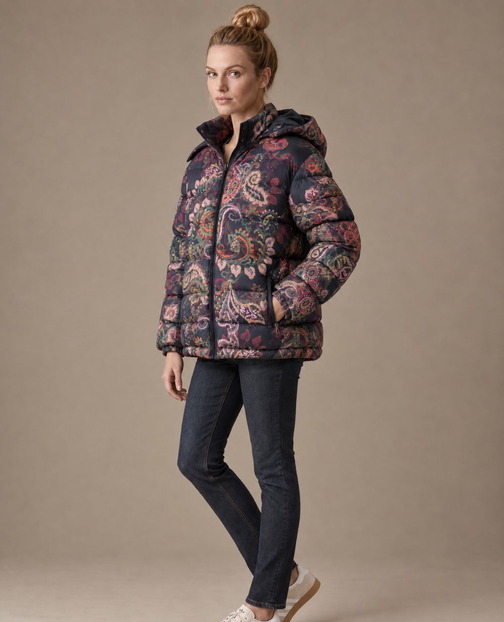Linette maternity and babywearing puffer jacket - Multicolor