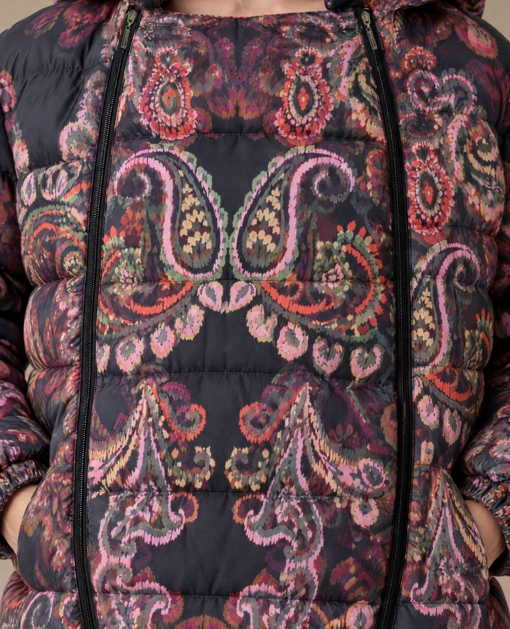 Piumino per la gravidanza e il babywearing Linette - Multicolore