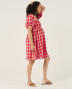 Melissa Nursing Dress - Raspberry
