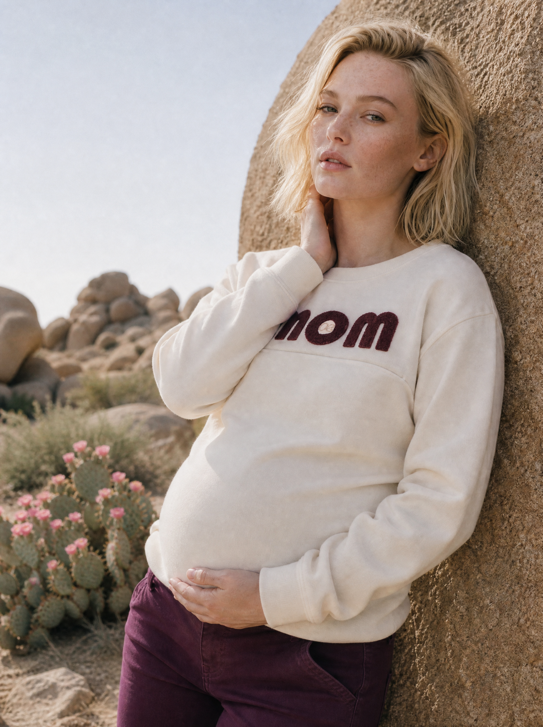 Sweat de grossesse et allaitement Mom - Ivoire