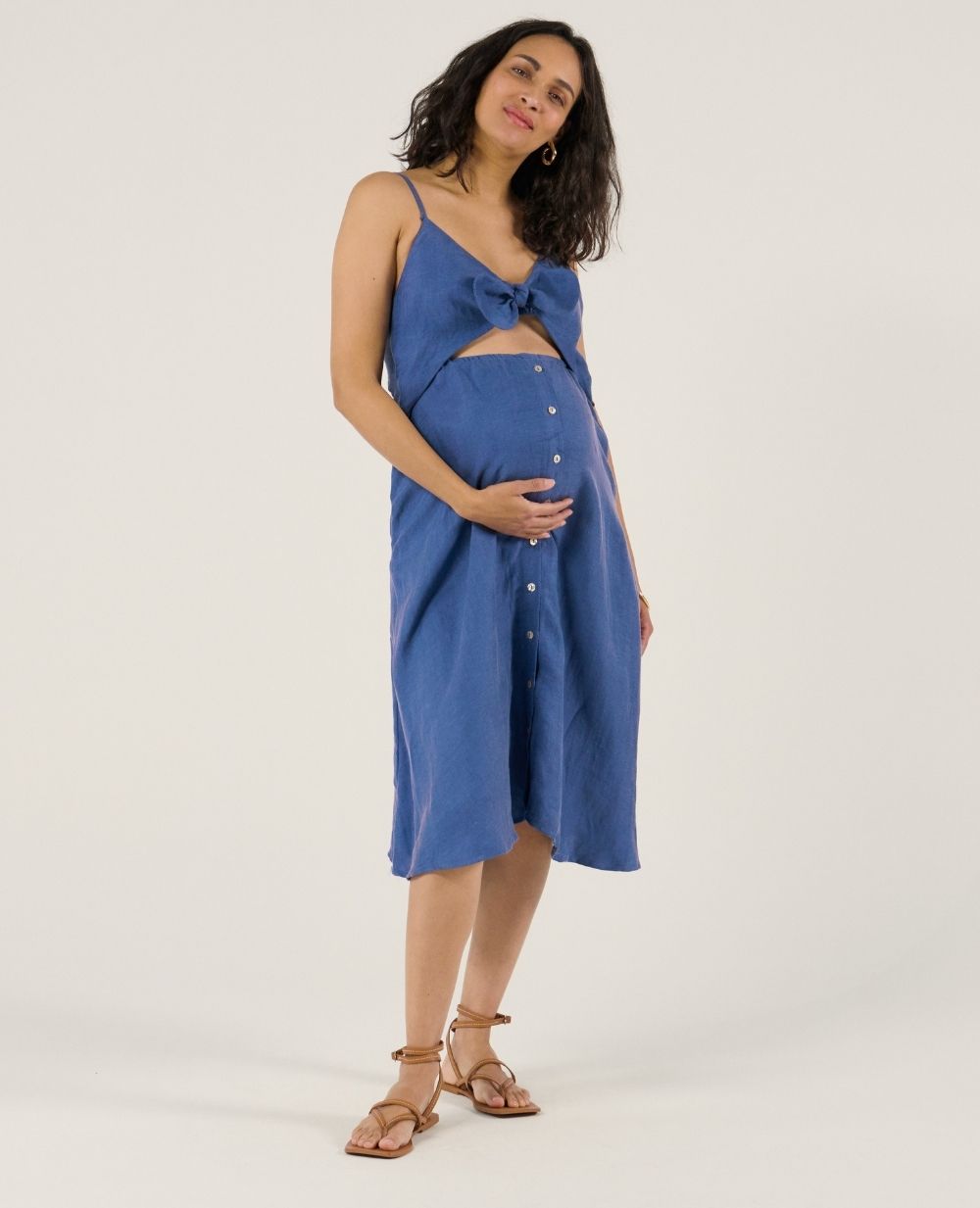 Robe d'allaitement Nolwenn - Bleu