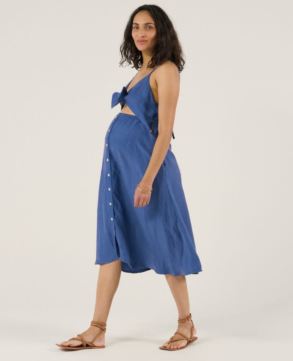 Robe d'allaitement Nolwenn - Bleu
