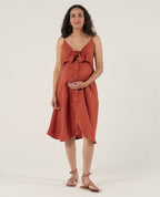 Nolwenn Nursing Dress - Copper