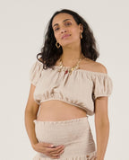 Crop Top Paloma - Beige