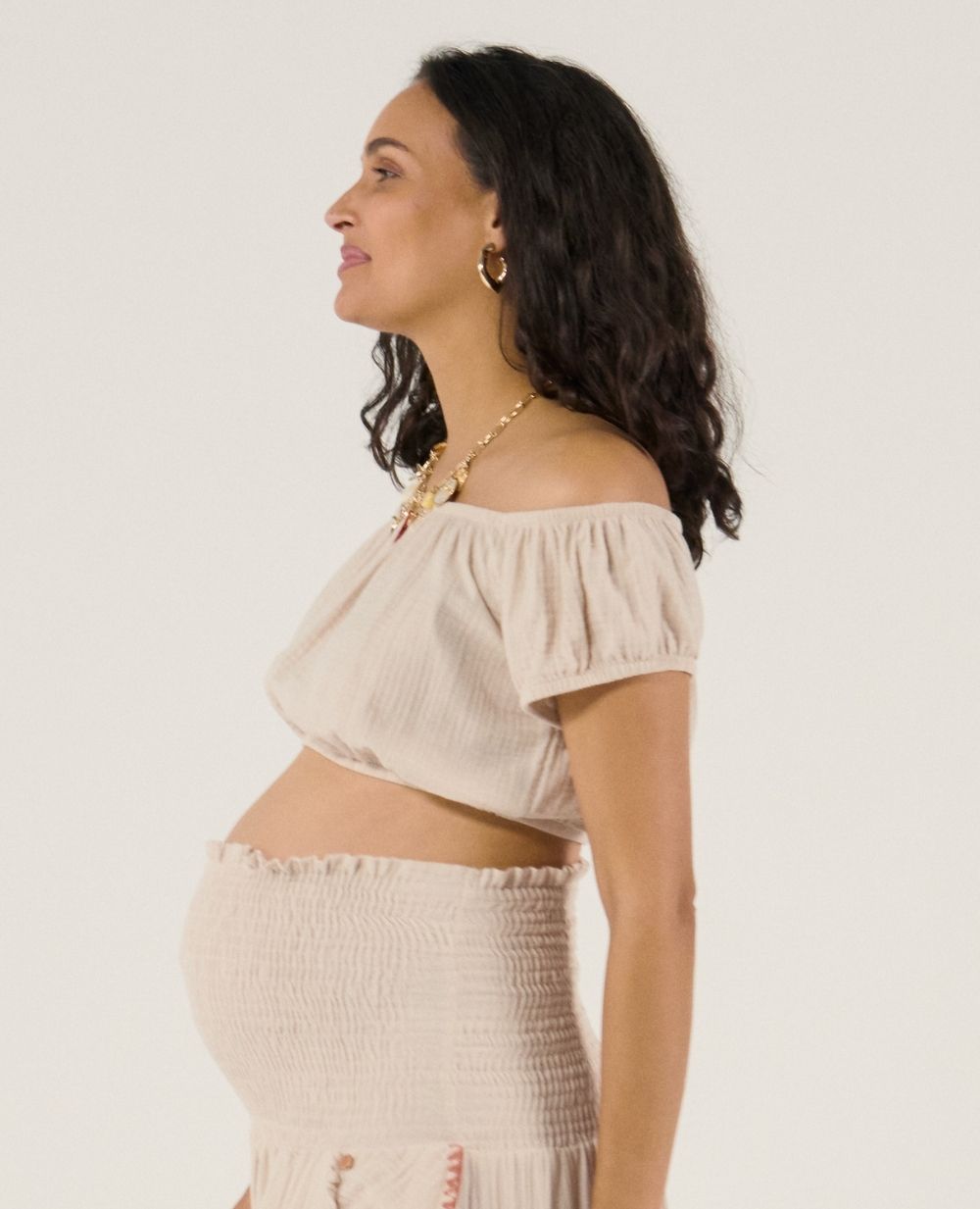 Crop Top Paloma - Beige