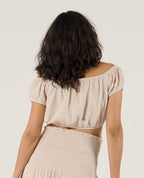 Crop Top Paloma - Beige